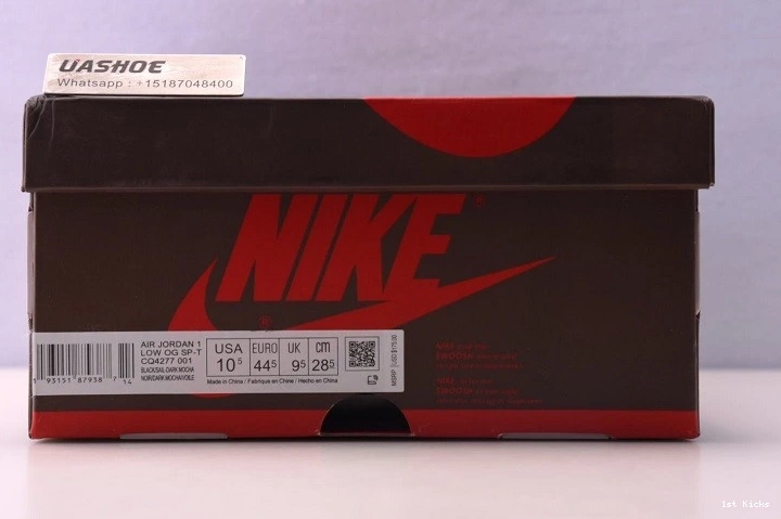    Jordan x 1  CQ4277-001 Scott air Travis OG Low 0414